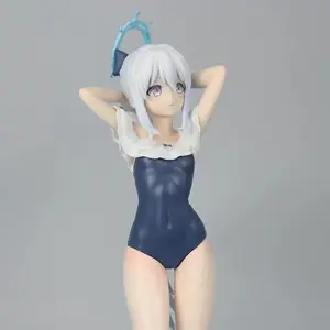 New Blue Archive Merchandise Tsukishiro Yuki Hina Figure, Anime Girl Car Dashboard Ornament, Secondary Dimension Beauty Doll, Anime Action Figure