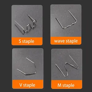 Multi-Combination Hot-Melt Welding Studs, 4 Styles of Studs, Hot-Melt Gun Studs for Repairing Car Bumpers, Plastic Welding Machine Accessories Tool Set, Stapler Staples, Welding Accessory