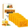 Honey Lemon Turmeric Cleansing Soaps 3pcs Multi-Pack (100g Each), Natural Blend Daily Moisturizing Cleanser with Free Hand Cream, Skin-Softening Face & Body Wash for Healthy Skin Care