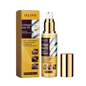 Eelhoe Collagen Hair Oil, Repair Split Ends, Improve Hair Quality, Nourish and Smooth Hair, Essential Hair Care Balm, Single Item