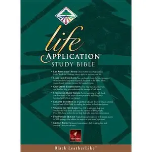 USED-Life Application Study Bible, New Living Translation, Black LeatherLike by Tyndale House (Unknown)