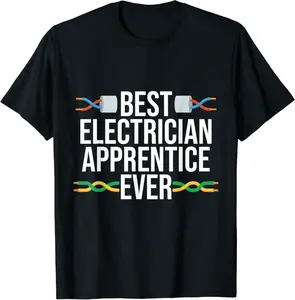 Electrician Apprentice Electricity Worker Lineman Graphic T-Shirt - Diegoort Shop 73B0CC651LVN