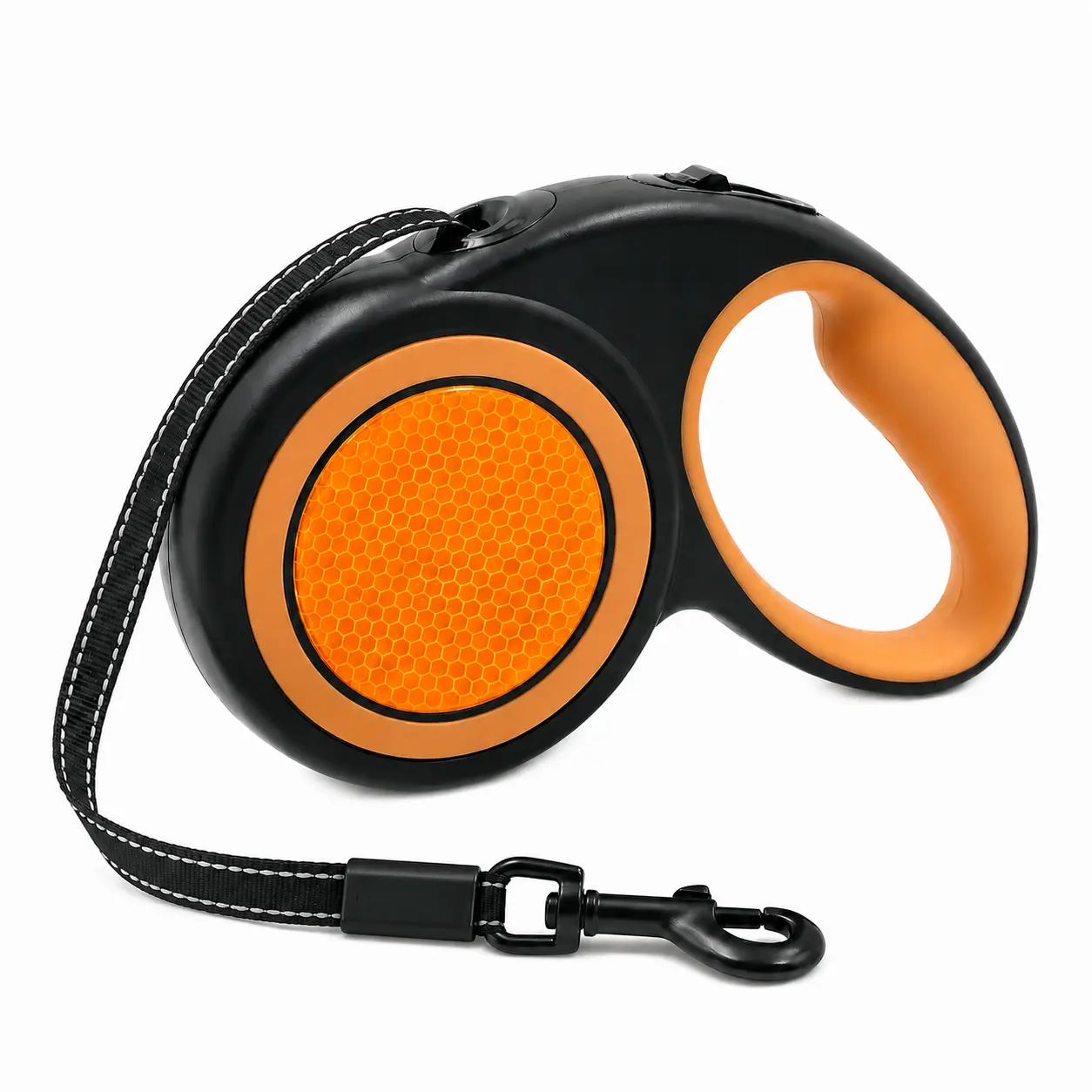 Reflective Retractable pet Leash,One-Hand Brake & Lock,Soft-Grip Handle,Anti-Tangle Design