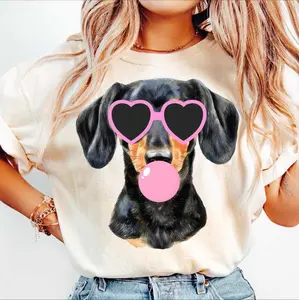 Comfort Colors Dachshund Mama  Blowing Bubble Shirt, Doxie mama Dachshund shirt, Weiner Dog Cute Shirt, Dog Lover Tee Cotton Knit