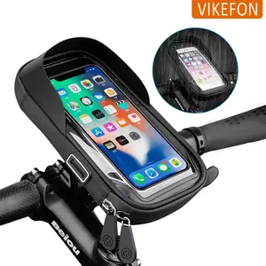 360° Rotatable Bicycle Motorcycle GPS Navigation Holder Waterproof Multi-function Mobile Phone Bracket Card Pack Bike Motorcycle Accessories