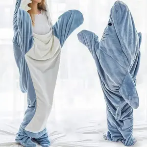 Shark Blanket Hoodie Onesie Adult & , Shark Onesie Pajamas, Shark Costume, Shark Wearable Blanket Funny Gifts(Sheets)