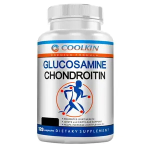 Coolkin 120-capsule dietary supplement supports joint health and contains glucosamine chondroitin, MSM, turmeric, frankincense, and more.