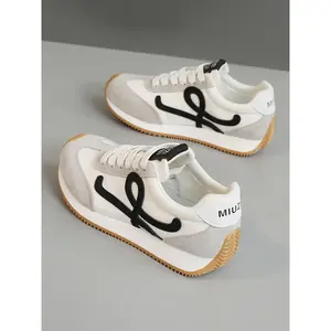 Women's Fashionable Lace Up Low Top Sneakers, Trainer, Casual Comfortable Breathable Sports Running Shoes, All-match Basic Shoes for Daily Wear Walking Shoes