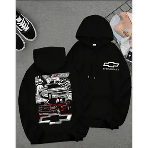 Universal Chevrolet Truck Pattern Hoodie, Suitable for Chevrolet Enthusiasts Truck Shirt, Off-Road Enthusiast Pattern Hoodie, Car Enthusiast, Car Fan Casual Unisex Holiday Gift, Birthday Gift, Fashionable and Comfortable