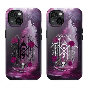 Sleep Token Rose Lyrics Caramel Ver Pink Phone Case|Gifts For Fans|Cool Phone Case |for iPhone 16/15/14/13/12/11/17 ProMax Plus for Samsung phones, suitable for both men and women,  Perfect Gift |Tough phone case|Halloween gift|Best Gift