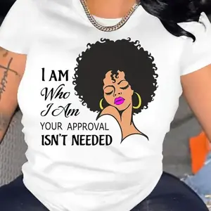 Plus size casual loose fit women's spring and summer short-sleeved fashion T-shirt Breathable soft, short-sleeved, round neck  tops, comfortable big size shirt