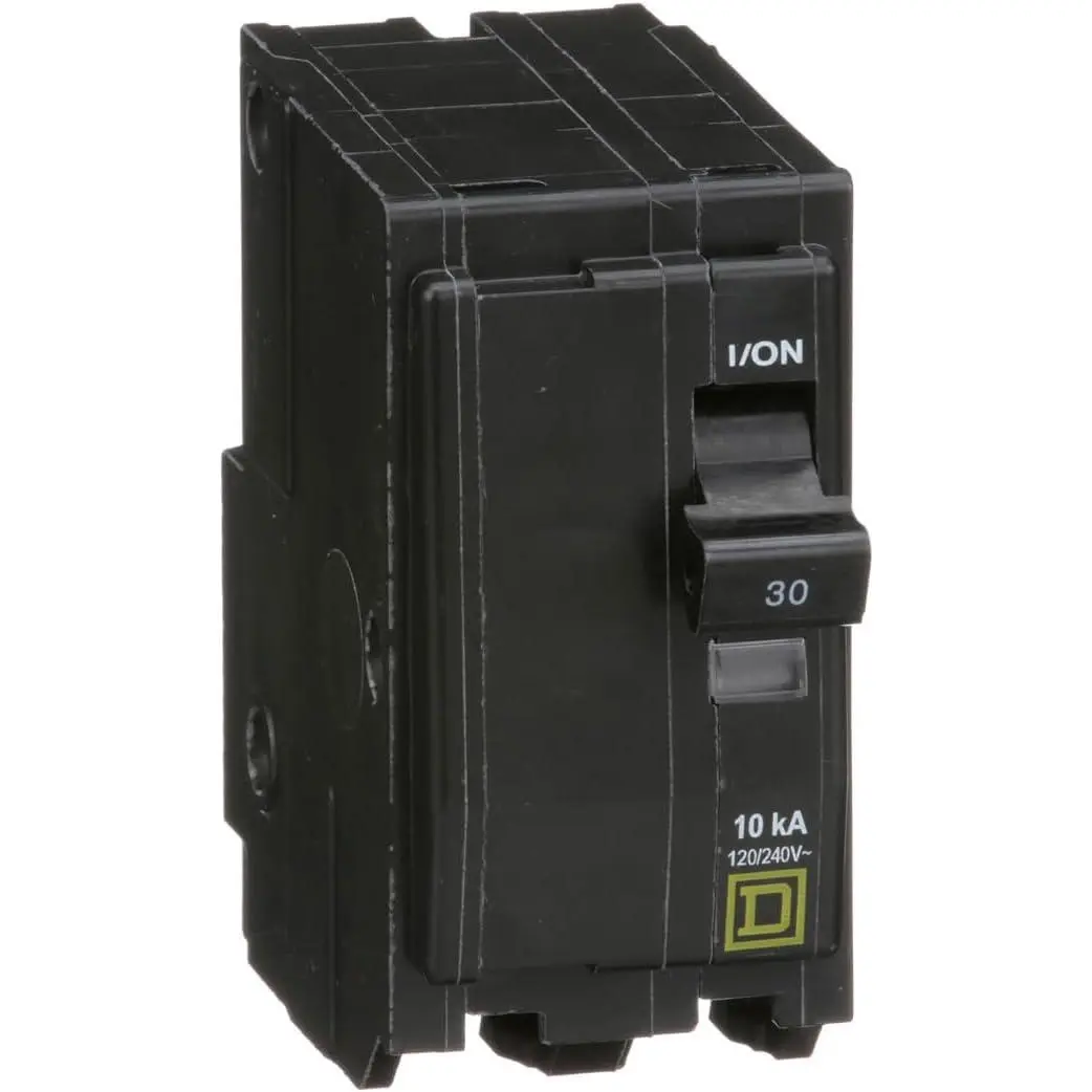 by  Qwik Open 30 Amp Mini Circuit Breaker, 2 Pole, 120/240V AC, 10kA Breaking Capacity, Plug in Mount, Commercial and Residential Use, 5-Pack (QO230CP)