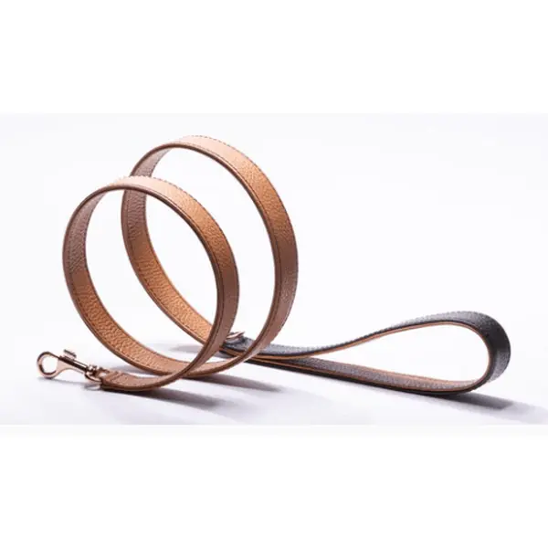 Signature Brown Leather Leash