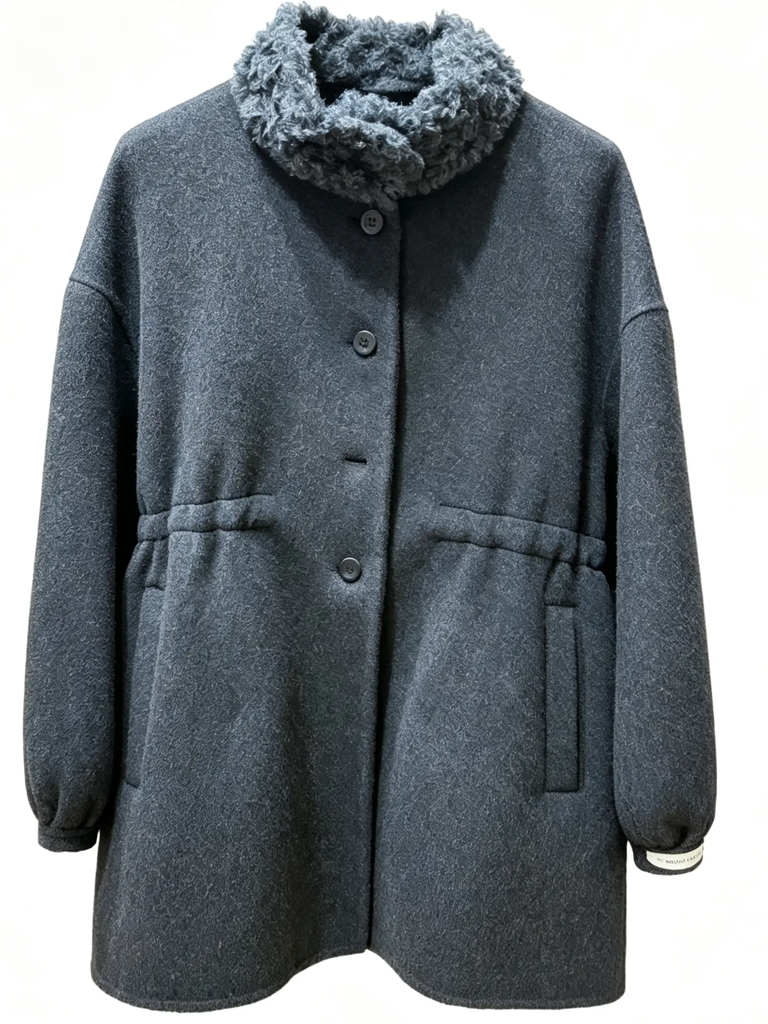 Women's Longsleeves Thick Loose Casual Fashion Wool Coat - Street Style Oversized Straight Overcoat, Anti-Pilling Warm Winter Jacket with Long or Cropped Lengths, Chic Minimalist Elegant Basic Boxy Design