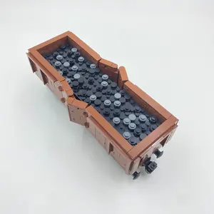 Train Freight Carriage Building Blocks, 239pcs/set DIY Railway Carriage Scenes, Classroom Prizes, Party Gifts