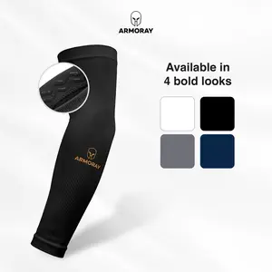 ARMORAY Anti-Slip Arm Sleeves for Men or Women - Tattoo Cover Up - Cooling Sports Sleeve for Basketball Golf Football