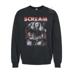 Horror Halloween Sweatshirt, Stu Macher, Billy Loomis