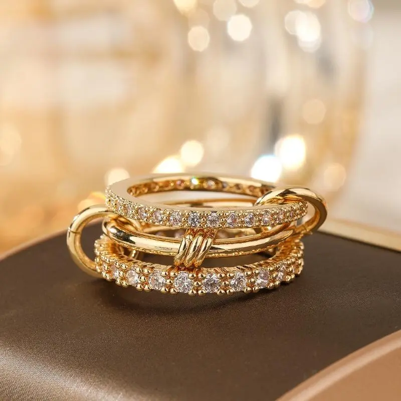 Unique Niche Design Stackable Women's Ring - Versatile for Party & Daily Wear, Perfect Christmas/New Year/Mother's Day/Father's Day Gift Fashion Ring Finger Rings