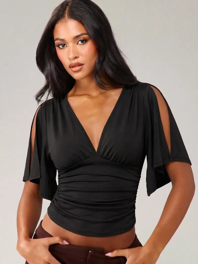 deep v tops - TikTok Shop