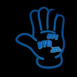 Bye Bye Light Up Decal, Glow in the Dark Graphics, Instagram Logo Design, Sound Activated, Ice Blue Color, 4 Modes, Car Sticker for Automotive & Motorcycle, Car Exterior Accessories