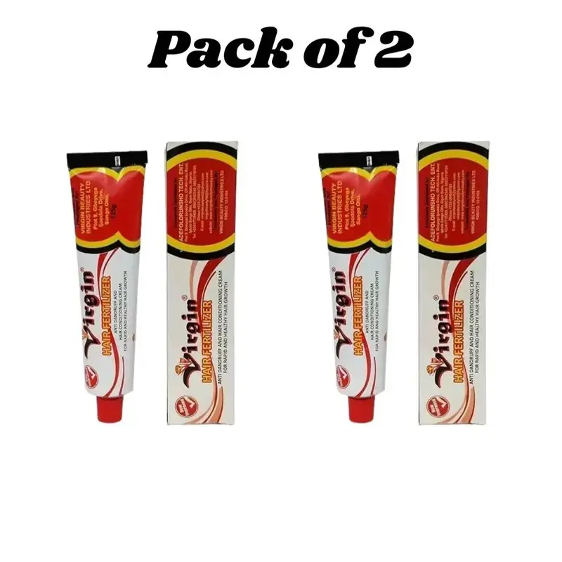2 packs Virgin hair Fertilizer Creme For Rapid Hair Growth 125g 2 packs Virgin hair Fertilizer Creme For Rapid Hair Growth 125g