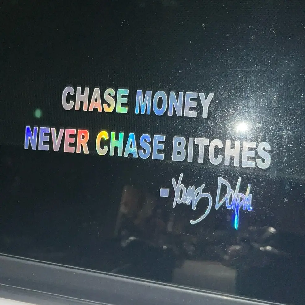 chase money young dolph decal Vehicle Exterior Decoration