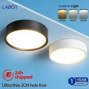 LED Small Ceiling Light, Ultra-Thin Surface Mount Cylinder Lamp, Round Pendant Light, Hallway Light, Entryway Corridor Ceiling Spotlight