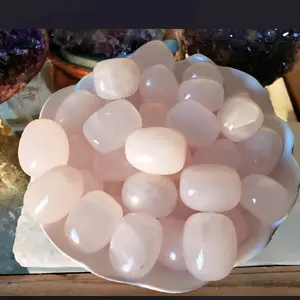 Pink mangano calcite tumbled Stones, High vibes crystals