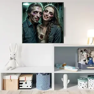 Prison Storm Dark image Gothic style high-definition frame customization, upload photos to customize frame paintings, create based on your pictures - perfect for giving gifts, large wall decoration, suitable for home and office decoration