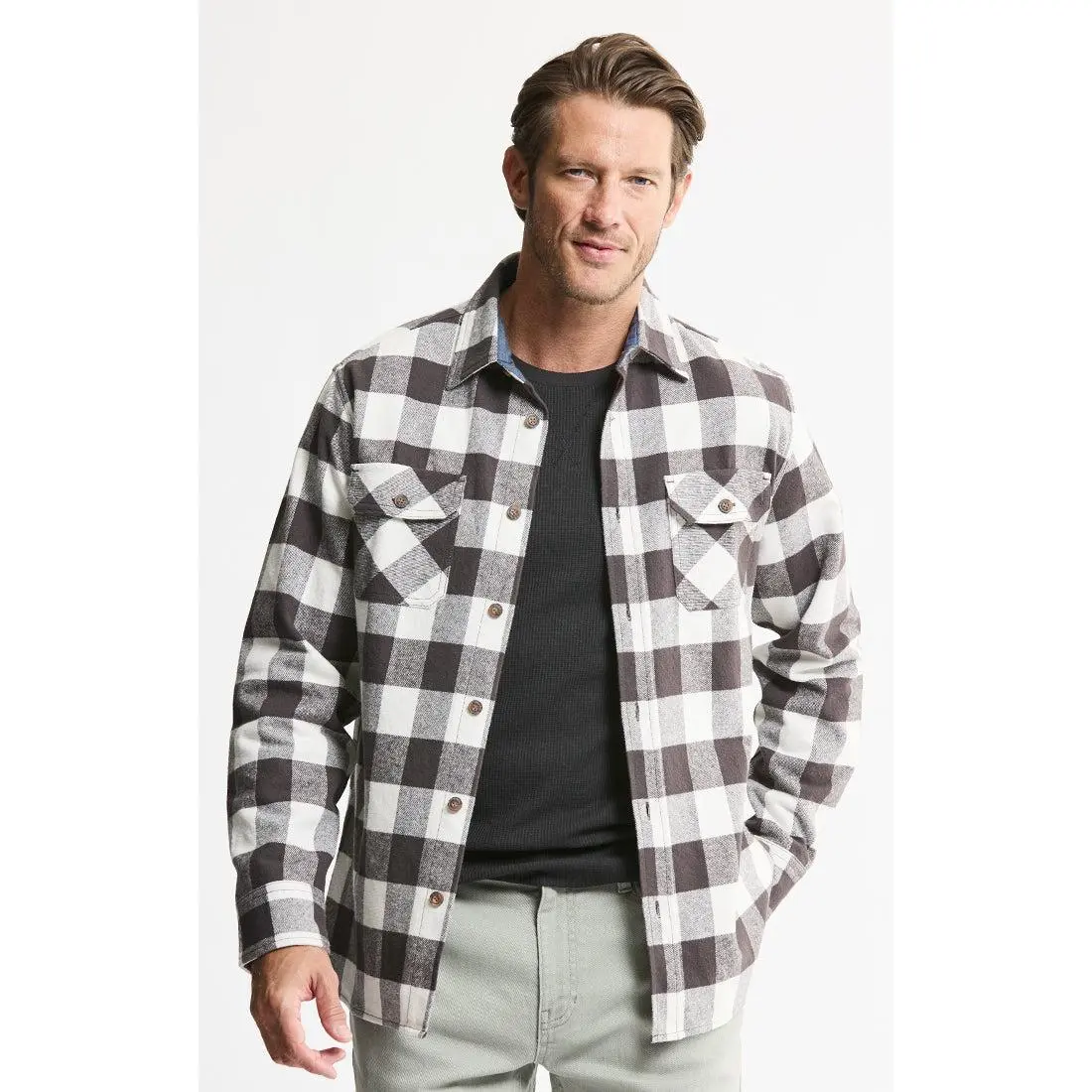 2-Pack Brawny Flannel + Thermal Crewneck