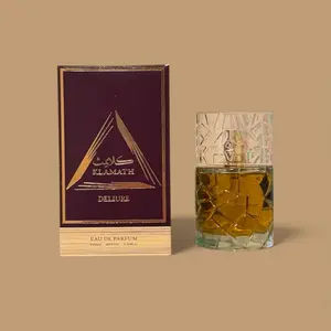 Klamath Deliure Eau de Parfum for Men 3.04OZ 90ML Woody & Warm Notes with Coffee Cardamom Ginger Vanilla Praline Cinnamon & Benzoin Arabian Perfumes