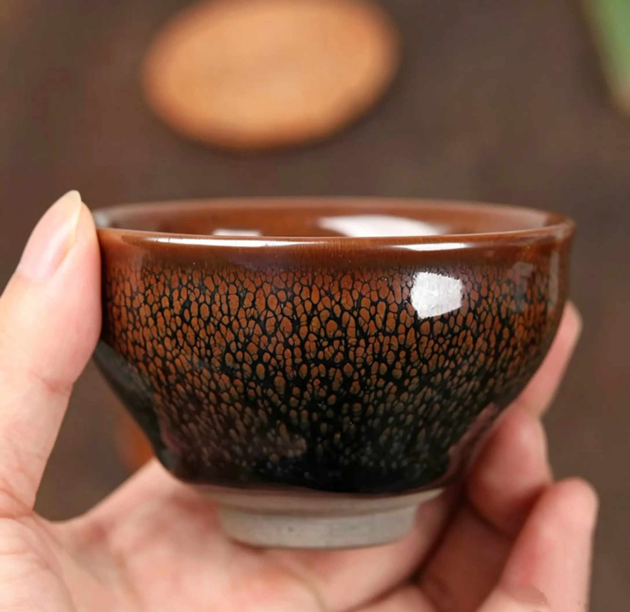 Golden Scale Partridge Teacup