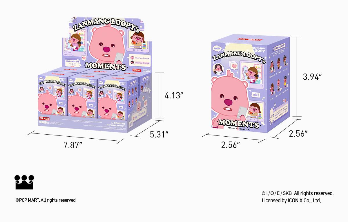 POP MART ZANMANG LOOPY’s Moments Series Figures, Blind Box, Mystery Box