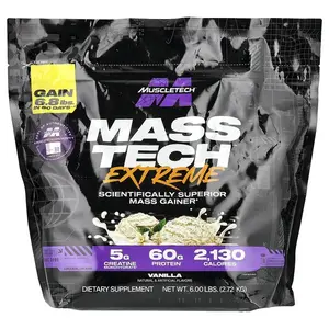 Mass-Tech Extreme, Vanilla, 6 lbs (2.72 kg)