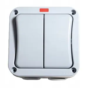 20A 2 Gang Waterproof Junction Box Outdoor Switch Waterproof