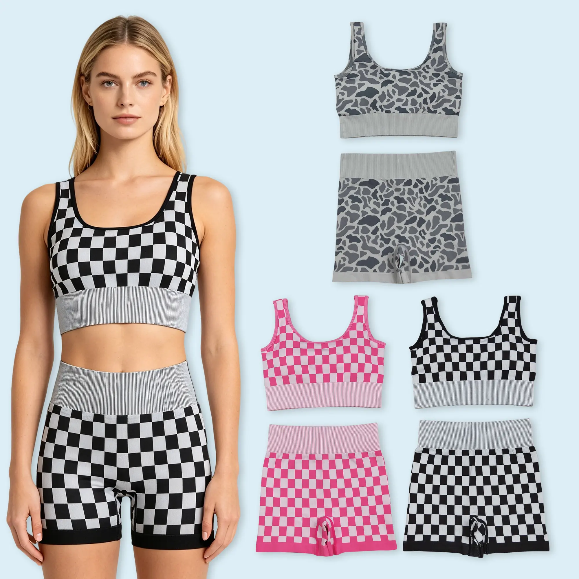 Adult Women Camo Athletic Sports Set