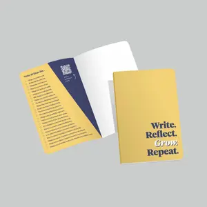 Ideas Pocket Notebook - Write Reflect Grow Repeat - Creative Journal for Inspiration & Self Reflection