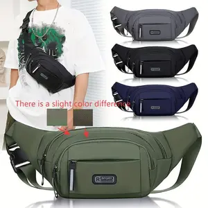 Men's Multifunctional Large Capacity Waist Bag, Fashion Business Belt Bag, Wear-Resistant Sports Phone Pouch, Couple Gift, Zipper Fanny Pack, Zipper Bum Bag