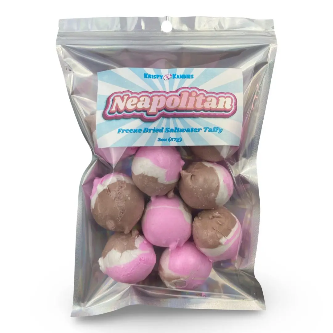 Freeze Dried Neapolitan Saltwater Taffy