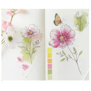 Sizzix Studio Clear Stamp Set 10PK - Cosmo and Butterflies by Willow Wolfe