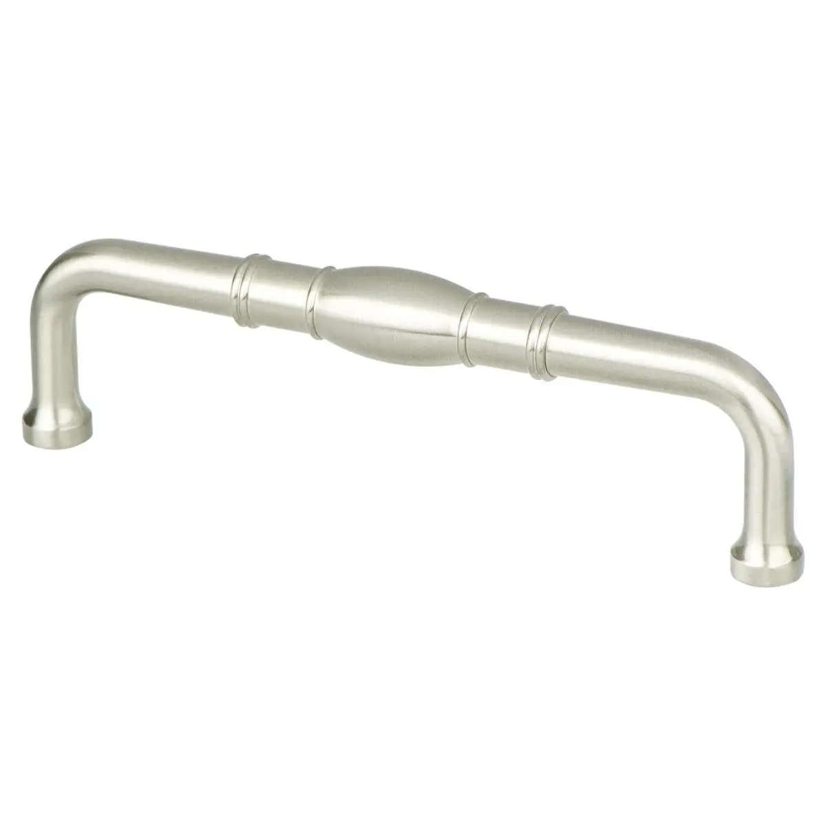 212 MAIN Forte Metal Door Knob Pull - Versatile Door Hardware, 4 in. CC, Brushed Nickel Finish, Zinc Base with Multiple Finish Options