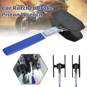 Car Ratchet Brake Piston Wrench Spreader Caliper Install Tool Press Portable, Brake Tools, Brake Caliper Tool, 4 in 1 Universal Disc Brake Caliper Compression Tool, Caliper Piston Compressor Tool, Brake Caliper Press for Car Brake Repair Installation