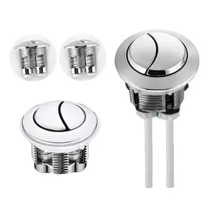 1 Unit Dual-flush Push Button 38 Mm for Toilet, Water-saving, Universal, Adjustable and Bathroom Accessory As A Replacement for Cistern Button for Toilet Tank.