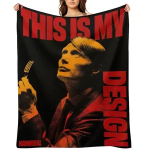 Hannibal Soft Cozy Pattern Flannel Fleece Blanket - Warm, Versatile for Home, Travel and Gifting - Bedding & Throw (D910-544)