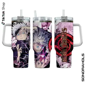 Gojo Satoru 40oz Tumbler, Anime Jujutsu Kaisen Cup, Jujutsu Kaisen  Stainless Steel Travel Tumbler Mug