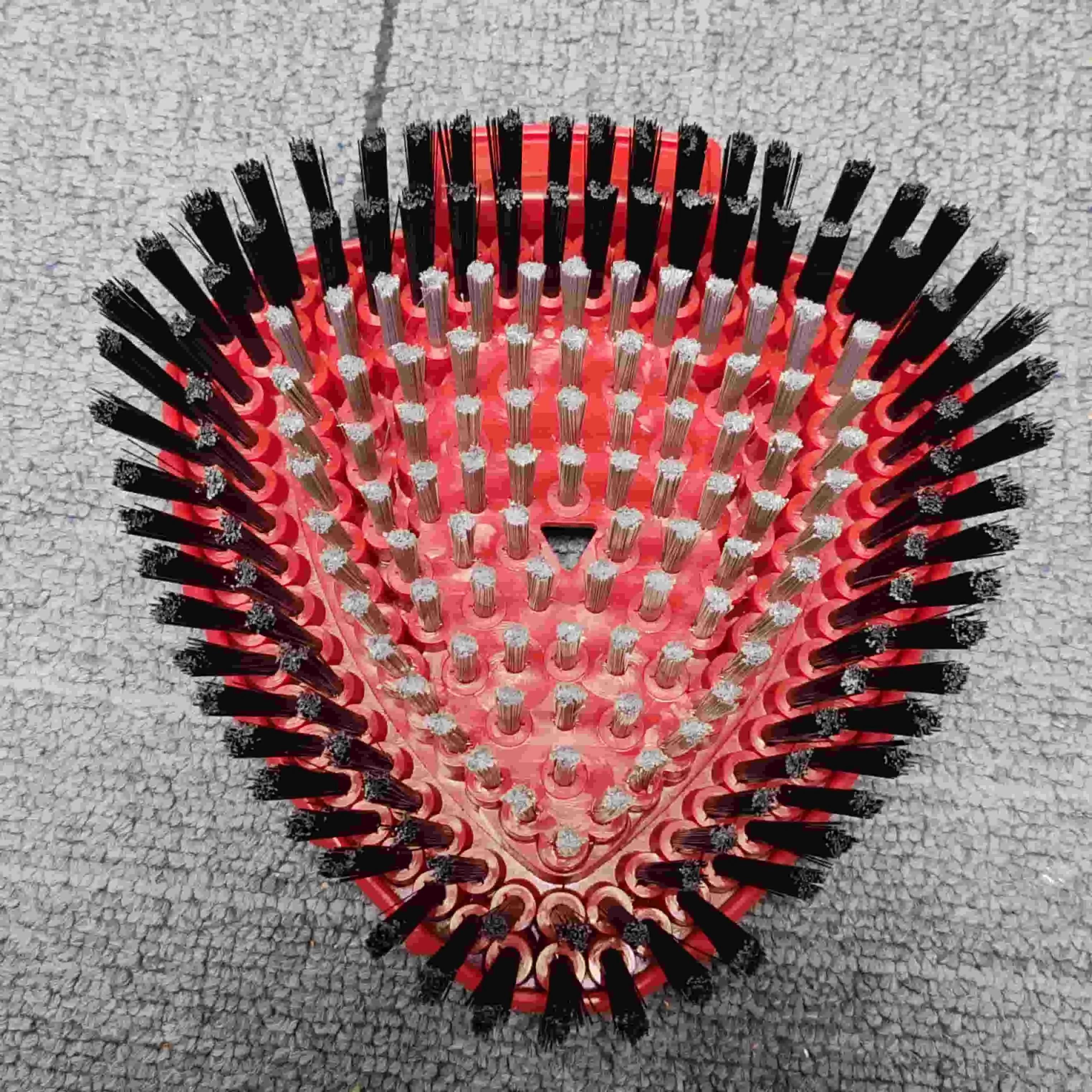 4 Pack Replaceable Mop Cloth with Deep Cleaning Brush & Handle Multi-Function Microfiber Mop Head Refills for Vileda Rinseclean