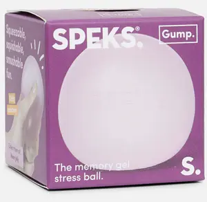 Speks Fidget Toy - GUMP Soft Sensory Stress Relief Squeeze Ball, Pink Color