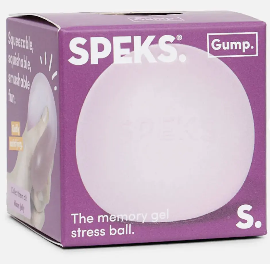 Speks GUMP Soft Squishies Fidget Toy - Pink Sensory Stress Relief Squeeze Ball for Kids