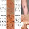 INKARTLINK Semi-Permanent Temporary Tattoo Kit (2 Sheets) - Elegant Star, Butterfly, Bee, Floral & Love Fake Tattoos for Adults, All Skin Types, 1-2 Weeks Long-Lasting, Waterproof, Realistic, No Adhesive/Reflection, Ideal for Swimming, Party