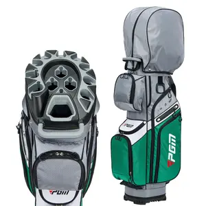 PGM Golf Cart Bag 14 Way Organizer Divider Silent Top Waterproof Bag/Green